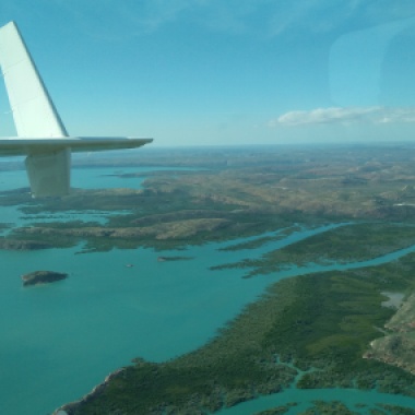 Flying over King Sound. W.A.