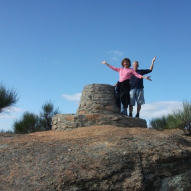 The summit of Kokerbin Rock.